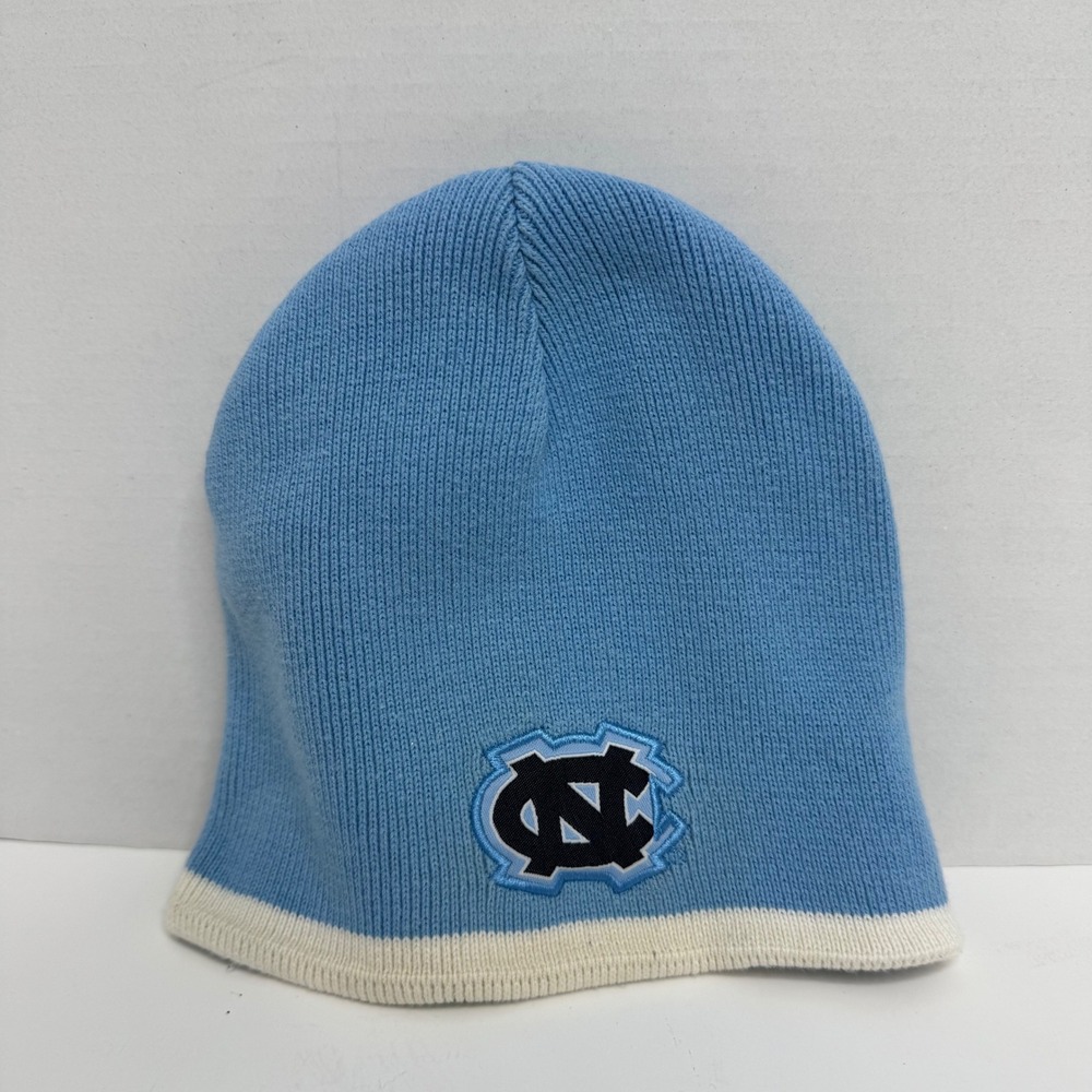 UNC North Carolina Tar Heels Beanie Hat Carolina Blue Knit Embroidered Logo NCAA
